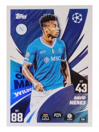 336 David Neres SSC Napoli Man of the Match Wildcard Match Attax 2025/26