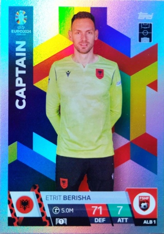 ALB1 Etrit Berisha Albania Captain EURO 2024 Match Attax