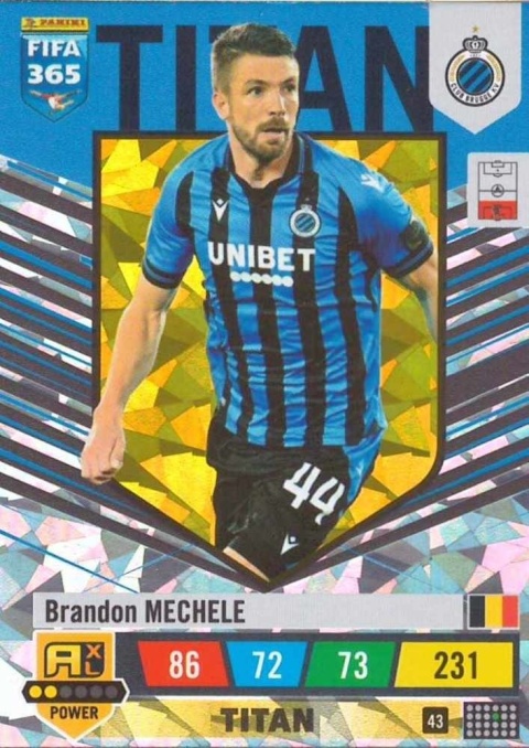 43 Brandon Mechele Club Brugge POWER / Titan FIFA 365 2023