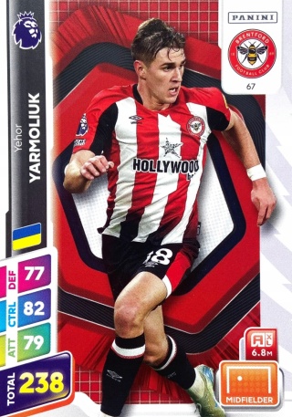 67 Yehor Yarmolyuk Brentford Base Premier League PLUS 2025