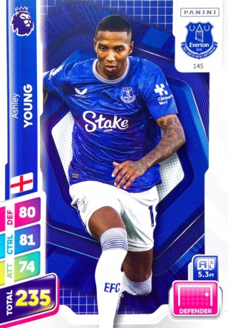 145 Ashley Young Everton Base Premier League PLUS 2025