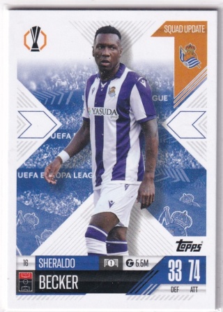 16 Sheraldo Becker Real Sociedad Squad Update Match Attax Extra 2025