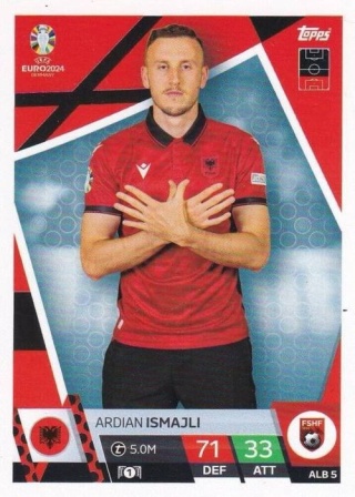 ALB5 Ardian Ismajli Albania Base EURO 2024 Match Attax