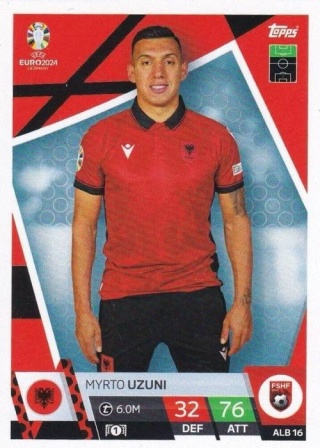 ALB16 Myrto Uzuni Albania Base EURO 2024 Match Attax