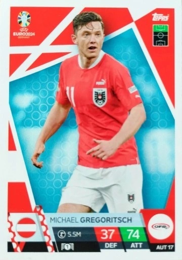 AUS17 Michael Gregoritsch Austria Base EURO 2024 Match Attax