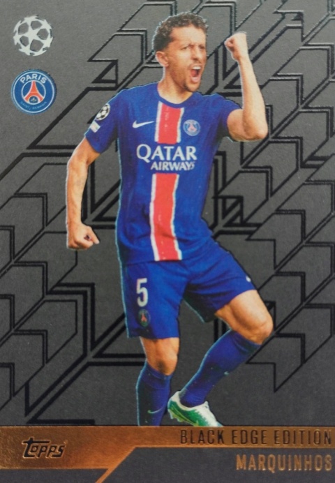 BE2 Marquinhos Paris Saint-Germain Black Edge Edition Match Attax 2024/25