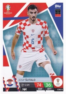 CRO5 Josip Šutalo Croatia Base EURO 2024 Match Attax