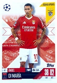 47 Ángel Di María SL Benfica Squad Update Match Attax Extra 2025