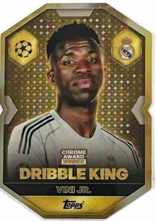 CA15 Vini Jr. Real Madryt Chrome Award Winner Match Attax 2025/26