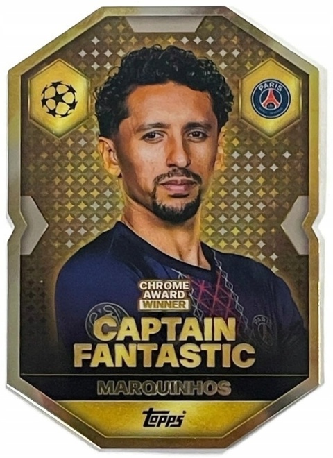CA18 Marquinhos PSG Chrome Award Winner Match Attax 2025/26