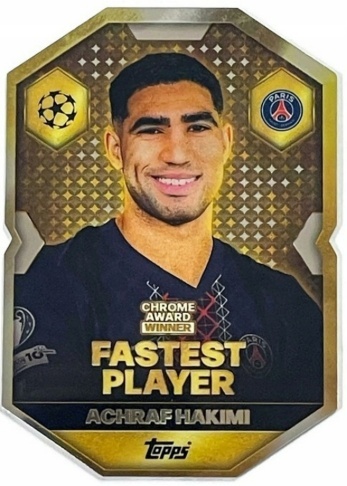 CA8 Hakimi PSG Chrome Award Winner Match Attax 2025/26