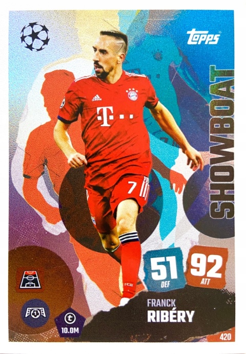 420 Franck Ribéry FC Bayern Showboat Match Attax 2025/26