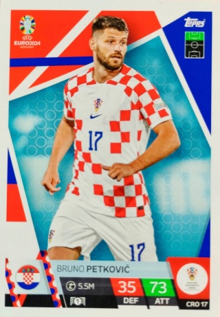 CRO17 Bruno Petković Croatia Base EURO 2024 Match Attax