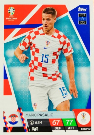 CRO10 Mario Pašalić Croatia Base EURO 2024 Match Attax