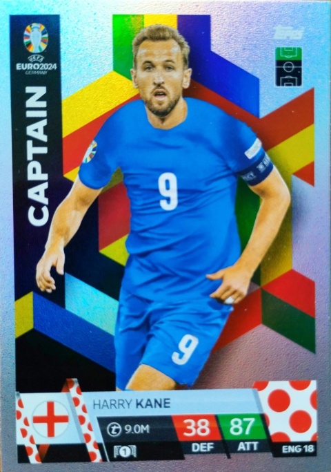 ENG18 Harry Kane England Captain EURO 2024 Match Attax