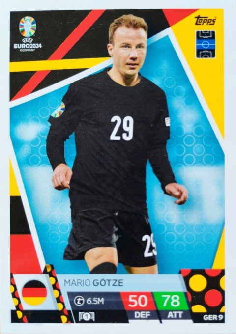 GER9 Mario Götze Germany Base EURO 2024 Match Attax