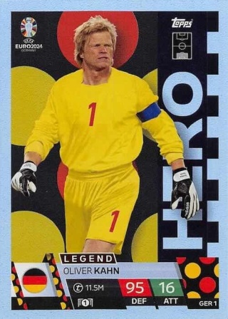 GER1 Oliver Kahn Germany Hero EURO 2024 Match Attax