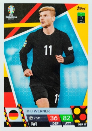 GER17 Timo Werner Germany Base EURO 2024 Match Attax