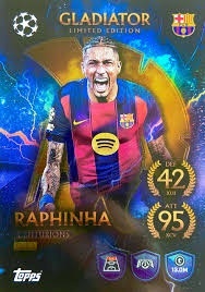 GLE2 Raphinha FC Barcelona Gladiators Limited Edition - Centurions Match Attax 2025/26