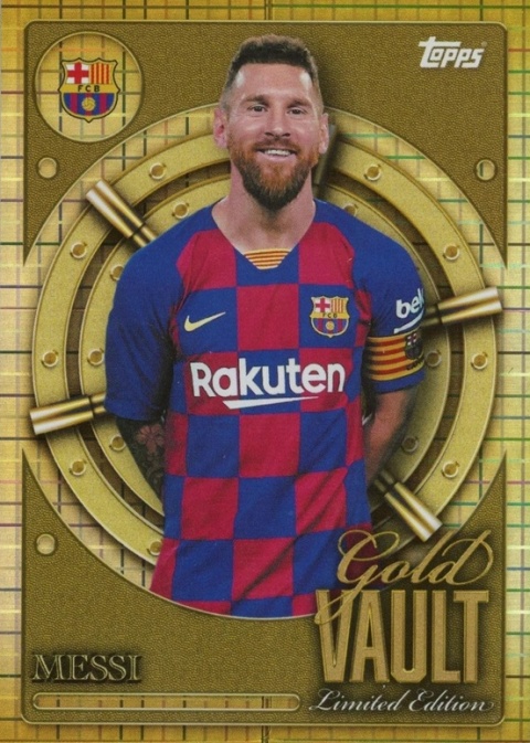 GV-6 Messi FC Barcelona Gold Vault Topps Collector Tin