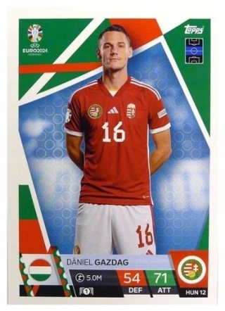 HUN12 Dániel Gazdag Hungary Base EURO 2024 Match Attax