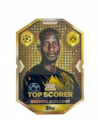 CA9 Serhou Guirassy Borussia Chrome Award Winner Match Attax 2025/26