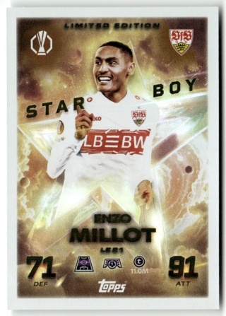 LE21 Enzo Millot VfB Stuttgart Starboy Limited Edition Match Attax 2025/26