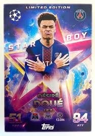 LE7 Désiré Doué PSG Starboy Limited Edition Match Attax 2025/26
