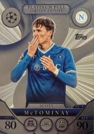 PL8 Scott McTominay SSC Napoli Platinum Pull Limited Edition Match Attax 2025/26