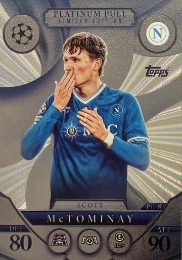 PL8 Scott McTominay SSC Napoli Platinum Pull Limited Edition Match Attax 2025/26