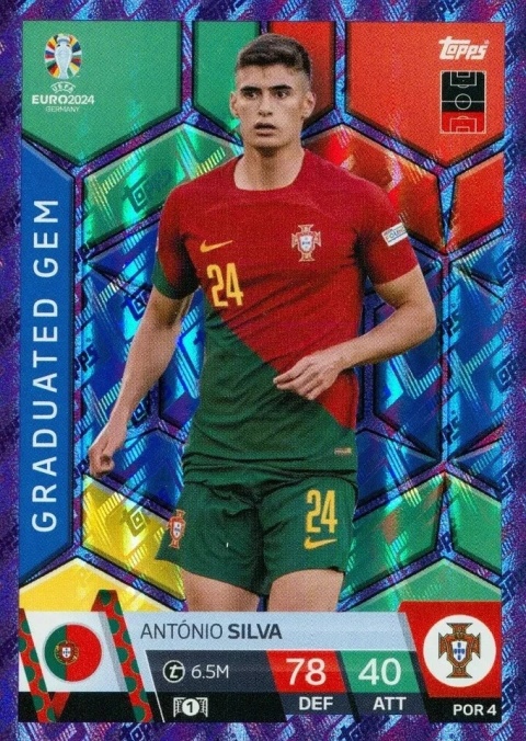 POR4ps António Silva Portugal Graduated Gem EURO 2024 Match Attax