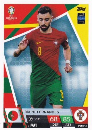 POR12 Bruno Fernandes Portugal Base EURO 2024 Match Attax