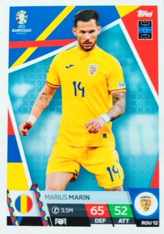 ROM12 Marius Marin Romania Base EURO 2024 Match Attax