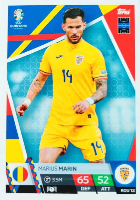 ROM12 Marius Marin Romania Base EURO 2024 Match Attax