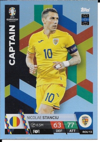 ROM13 Nicolae Stanciu Romania Captain EURO 2024 Match Attax