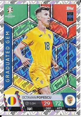 ROM14 Octavian Popescu Romania Graduated Gem EURO 2024 Match Attax