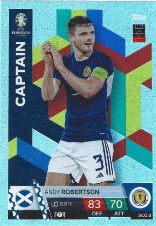 SCO8 Andy Robertson Scotland Captain EURO 2024 Match Attax