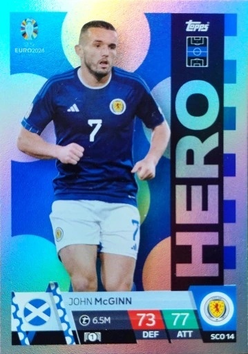 SCO14 John McGinn Scotland Hero EURO 2024 Match Attax