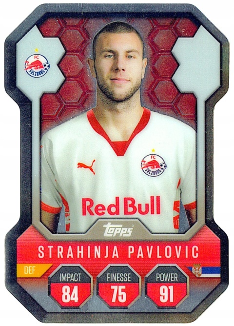 SH18 Strahinja Pavlovic FC Salzburg Chrome Pro Elite Shield Match Attax 2024/25