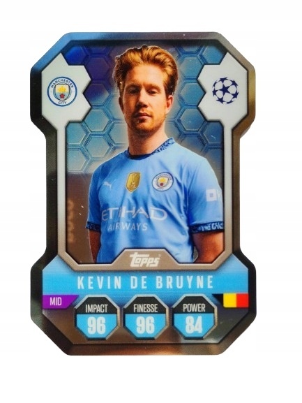 SH1 Kevin De Bruyne Manchester City Chrome Pro Elite Shield Match Attax 2024/25