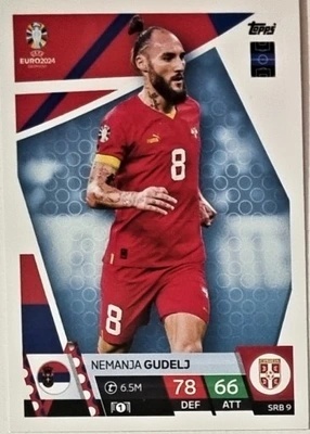 SRB9 Nemanja Gudelj Serbia Base EURO 2024 Match Attax