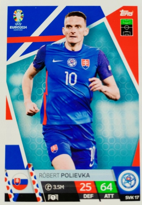 SVK17 Róbert Polievka Slovakia Base EURO 2024 Match Attax