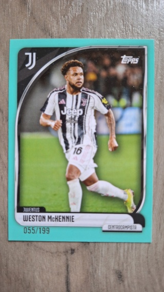 13 Weston McKennie 055/199 Juventus Base card Topps Collector Tin