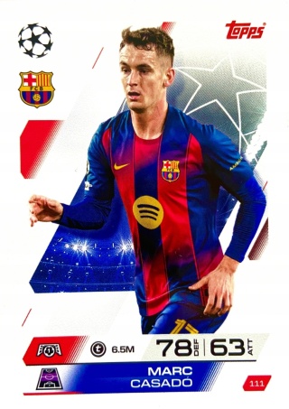 111 Marc Casadó FC Barcelona Base Match Attax 2025/26