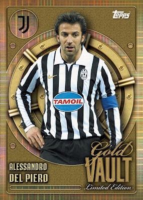 GV-8 Alessandro Del Piero Juventus Gold Vault Limited Edition Topps Collector Tin