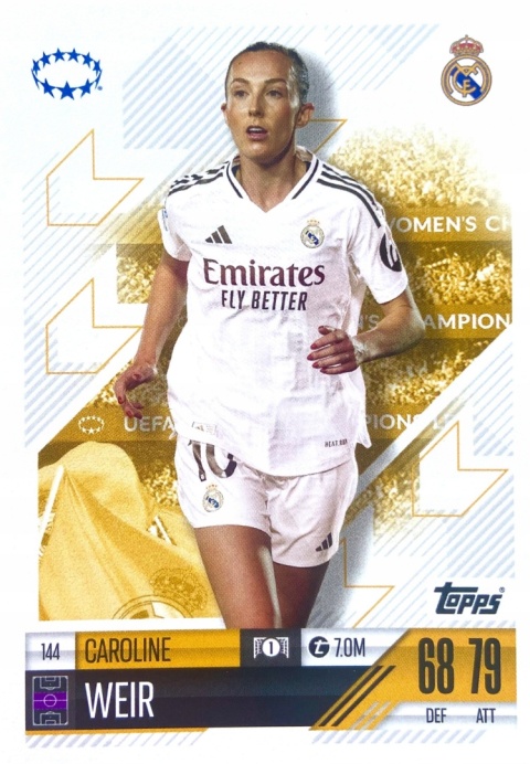144 Caroline Weir Real Madryt UWCL Match Attax Extra 2025