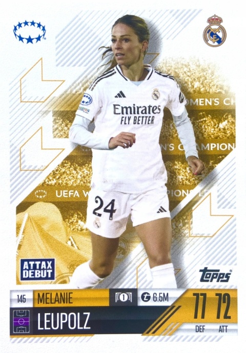 145 Melanie Leupolz Real Madryt UWCL Match Attax Extra 2025