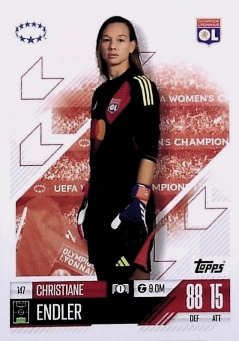 147 Christiane Endler Olympique Lyonnais UWCL Match Attax Extra 2025