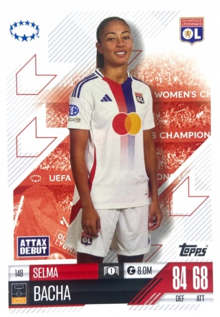 148 Selma Bacha Olympique Lyonnais UWCL Match Attax Extra 2025