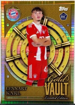 GV-3 Lennart Karl FC Bayern München Gold Vault Limited Edition Topps Collector Tin